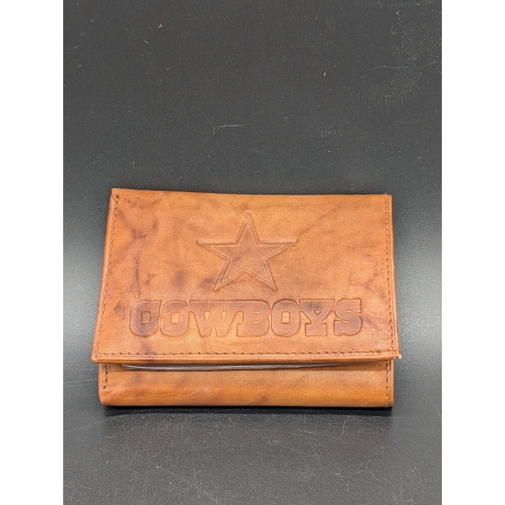 Dallas Cowboys NFL Embossed Leather Tri-fold Wallet